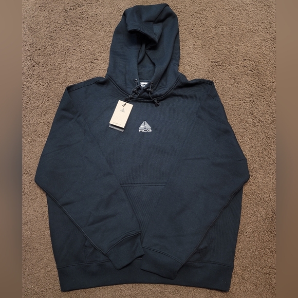 Nike Unisex Adult Medium ACG Therma-FIT Fleece Pullover Hoodie Black DH3087-013